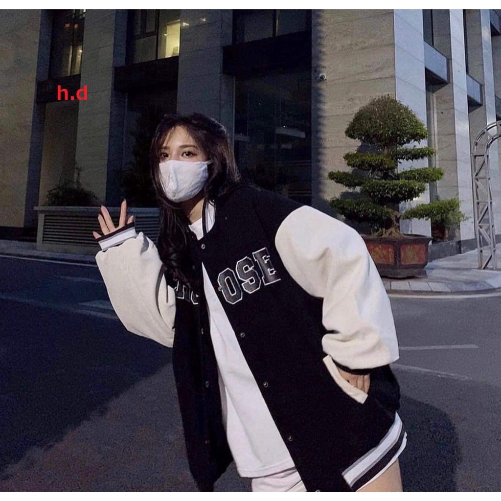 Áo bomber tay trắng Ose HD04