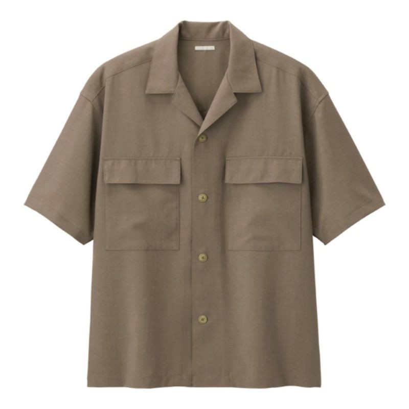 Sơ Mi Nam Cộc Tay Gu Uni Smart Work Easy Iron