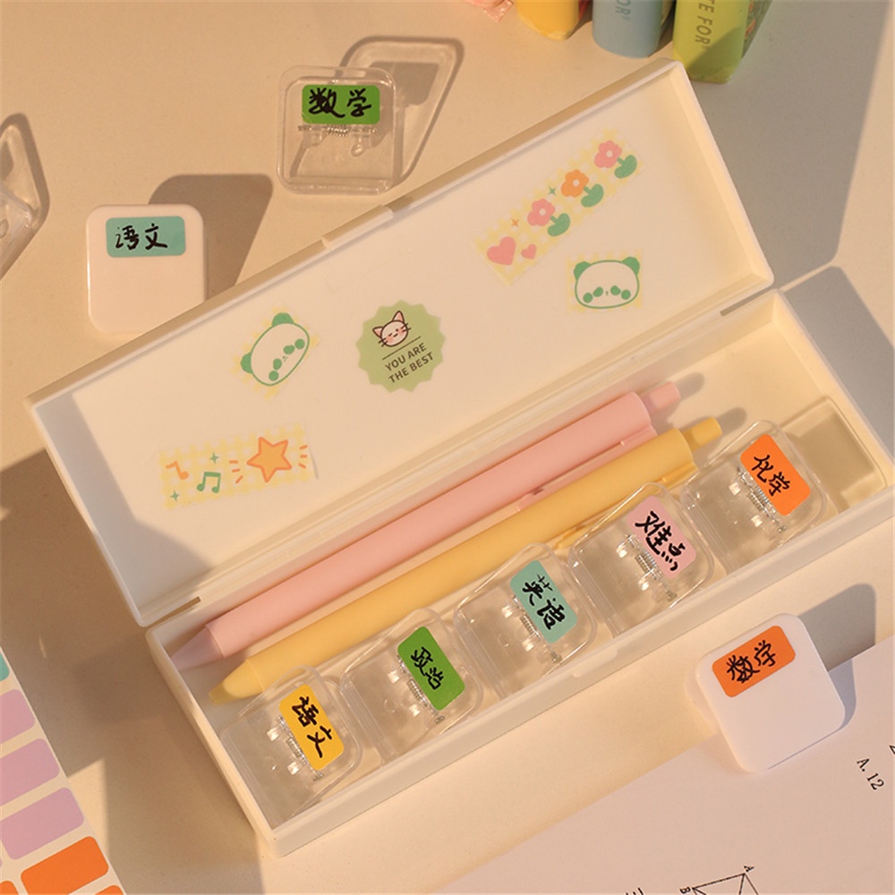 Bộ 5 Kẹp Tài Liệu Bằng Nhựa Acrylic Trong Suốt Hình Vuông