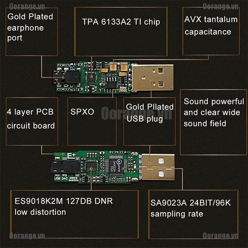 Thẻ Âm Thanh Usb OTG DAC SA9023A ES9018K2M