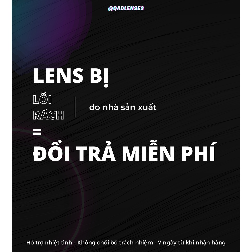 Lens nâu tự nhiên tối màu không giãn tròng kèm khay dụng cụ đeo Thai Brown - Kính áp tròng dành cho mắt - Qadlenses