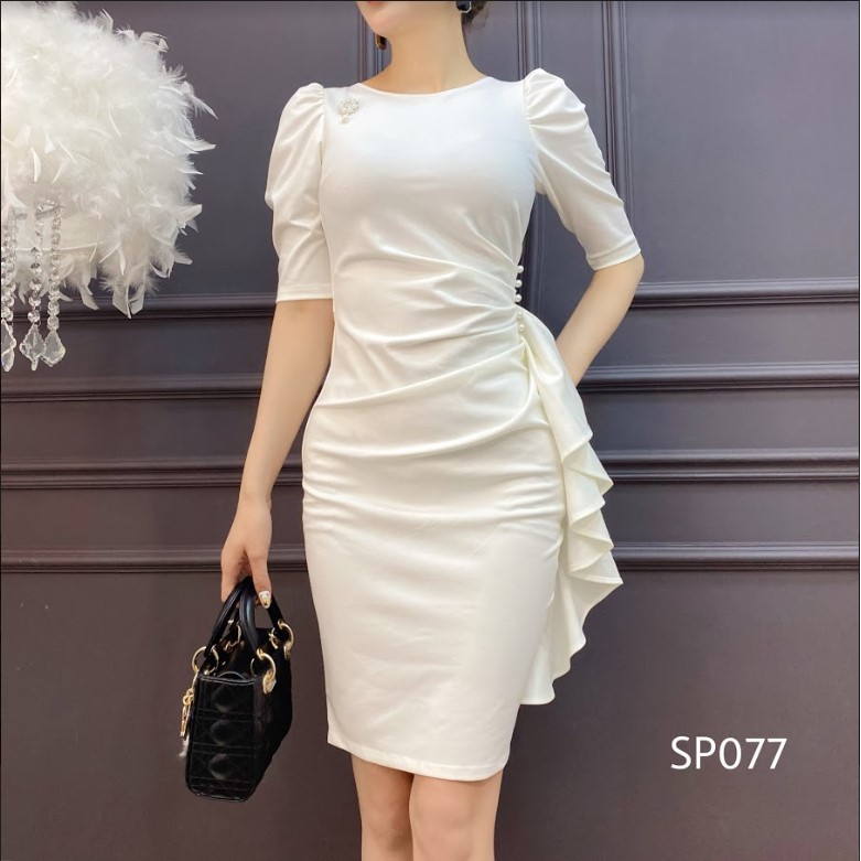 CRYS Váy body ngọc sườn, váy công sở, dự tiệc quyến rũ SP077 | BigBuy360 - bigbuy360.vn