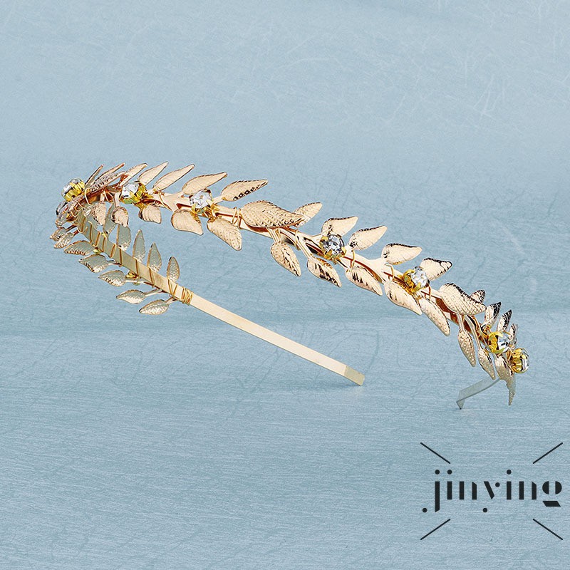 GETNOIVAS Vòng Hoa Đính Đá Phụ Kiện Trang Trí Tóc Cho Cô Dâu