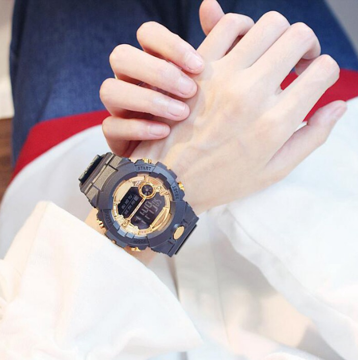 Đồng Hồ Điện Tử Báo Thức Phát Sáng Thời Trang Cho Nữ