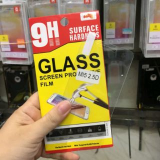 Dán kính cường lực 9H Xiaomi MI 5 - Trong suốt