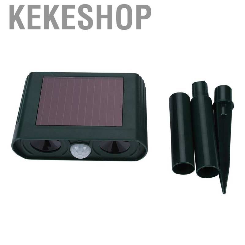 Kekeshop Solar Power Ultrasonic Electronic Pest Animal Repeller Repellent Sensor Garden