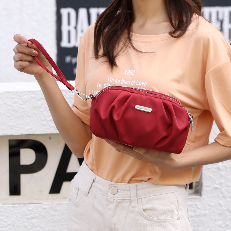 Túi xách nữ Túi đeo chéo vai màu đen/hồng chống nước phong cách Hàn Quốc cho nữ-75