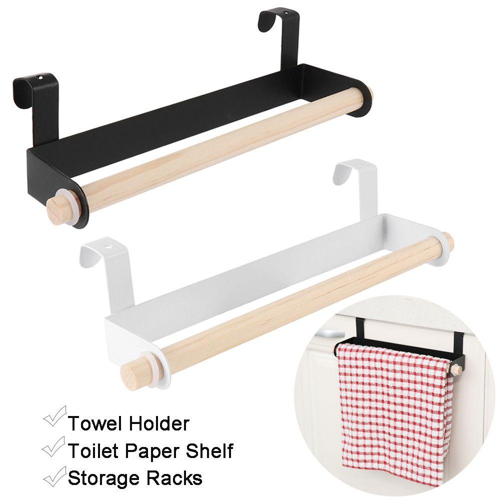 KUNHEV Giá Đỡ Khăn Treo Tường Bằng Gỗ Dành Cho Nhà Bếp