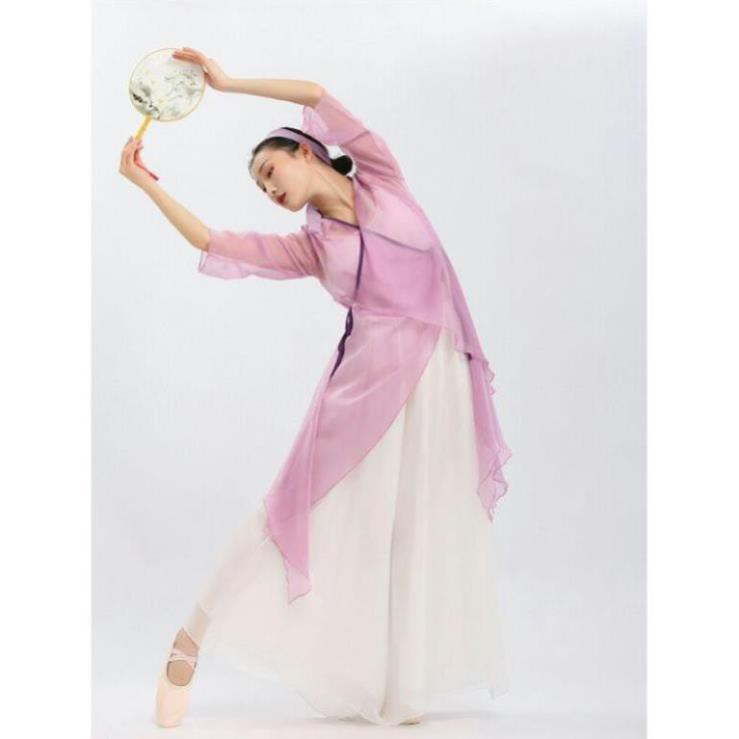 Áo múa cổ trang Trung Quốc (kèm khăn) A74 Đồ múa Tịnh Nhi