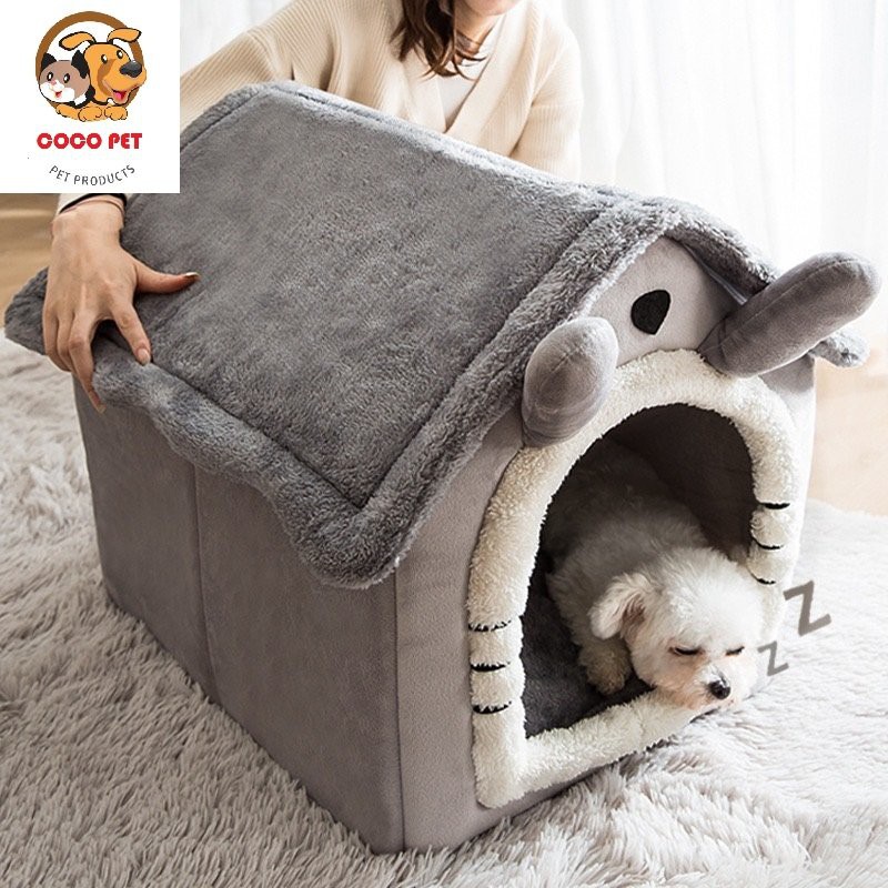 Nhà Nệm/Chuồng Nệm Cao Cấp Cho Chó Mèo Thú Cưng, Có Thể Gấp Gọn Tháo Rời Giặt Rũ Vệ Sinh Dễ Dàng