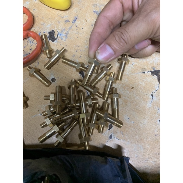 Ốc đồng gắn dây nhiệt, con ốc đồng gắn dây nóng máy hút chân không DZ-400, DZ-500,DZ-600