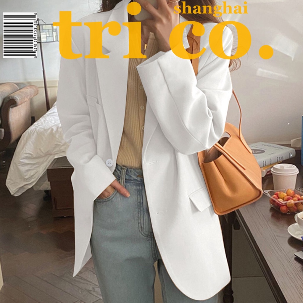 Áo Khoác blazer Dáng Rộng Thời Trang Thu Đông Hàng Mới  Dành Cho Nữ
