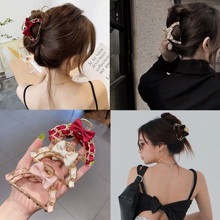 Kẹp Tóc Càng Cua Hình Nơ Nhiều Màu Tùy Chọn Phong Cách Hàn Quốc Dễ Thương