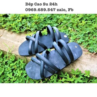 Dép Cao Su Bác Hồ Quai Chéo