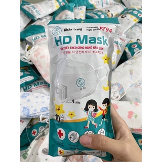 Túi 10 khẩu trang kf94 trẻ em
