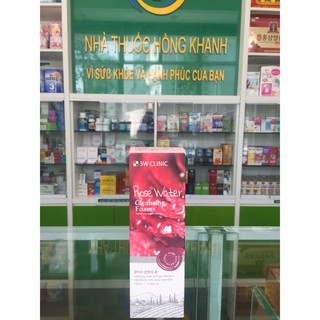 Sữa Rửa Mặt Chiết Xuất Hoa Hồng 3W Clinic Rose Water Cleansing Foam 100ml