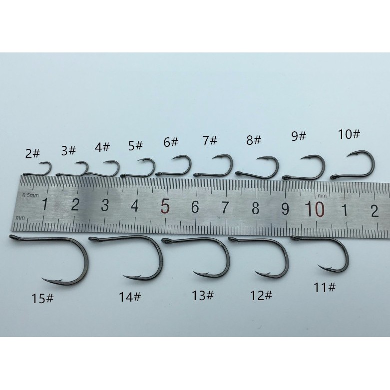 Hộp 50 Lưỡi Câu Cá Bằng Thép Carbon Cao Cấp