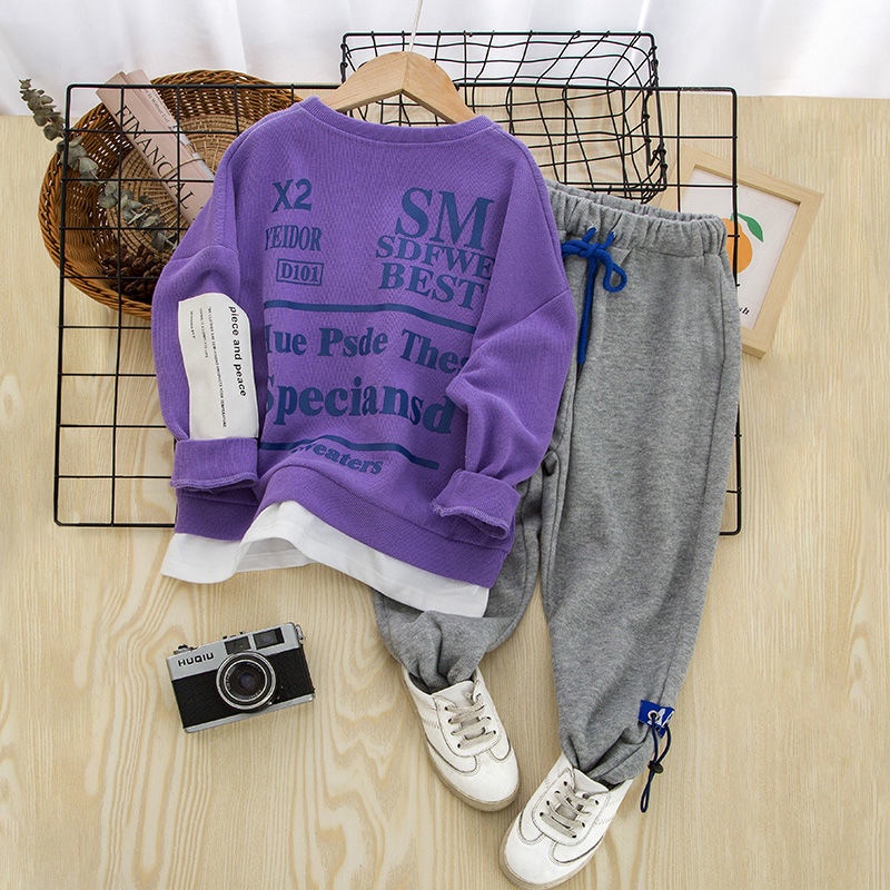 Bộ Đồ Thể Thao Thời Trang Mùa Thu 2022 Giản Dị Dành Cho Bé Trai