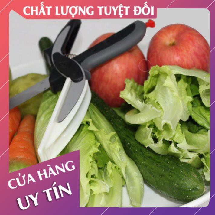 [Hàng loại 1] Kéo cắt rau củ quả đa năng, kéo nhà bếp tiện lợi 2in1 - Lan Chi Mart