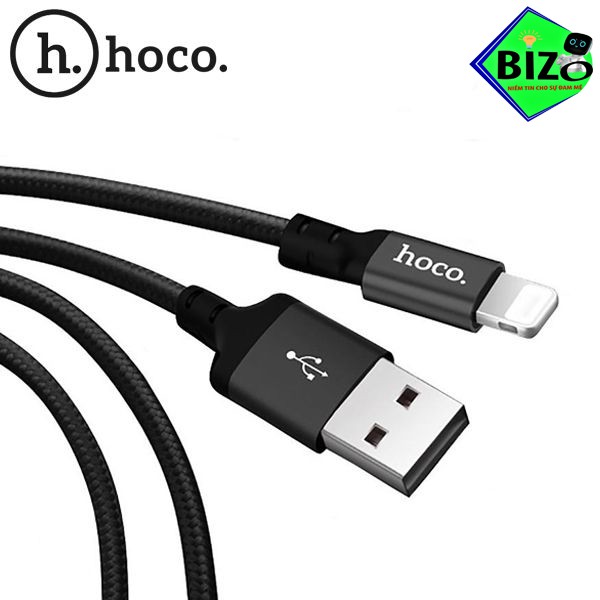 (CHÍNH HÃNG - SẠC NHANH )CÁP SẠC, DÂY SẠC HOCO X14 BỌC DÙ DÀI 1M,2M CHÂN LIGHTNING, MICRO, USB TYPE C