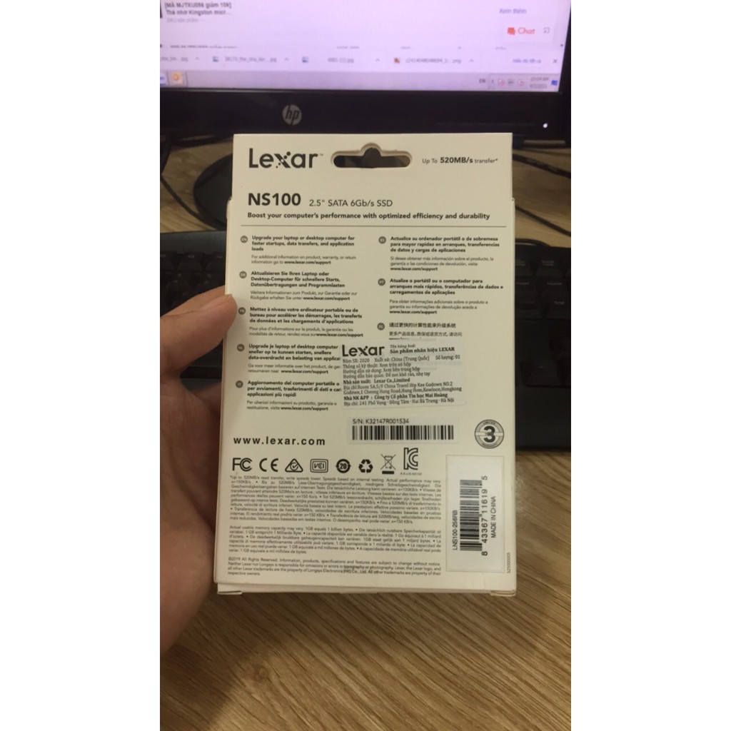 Ổ cứng SSD LEXAR NS100 256GB Sata3 2.5-inch - (Hàng Chính Hãng)