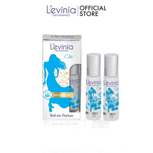 Combo 2 Nước Hoa Cao Cấp Dạng Lăn L'evinia Hương Chic 9ml