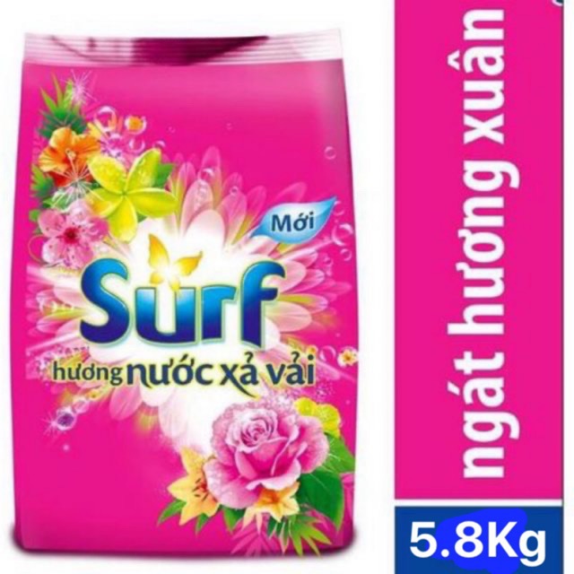 Túi Bột giặt Surf hương Nước xả vải 5.8kg