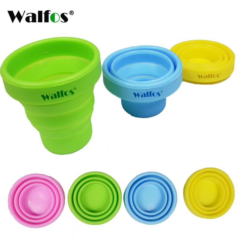 Cốc gấp kính thiên văn silicone du lịch ngoài trời Walfos