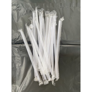 Bịch ống hút nhựa trong đầu nhọn có màng bọc, Phi 6, Phi 8,Phi 12 - 500 gram