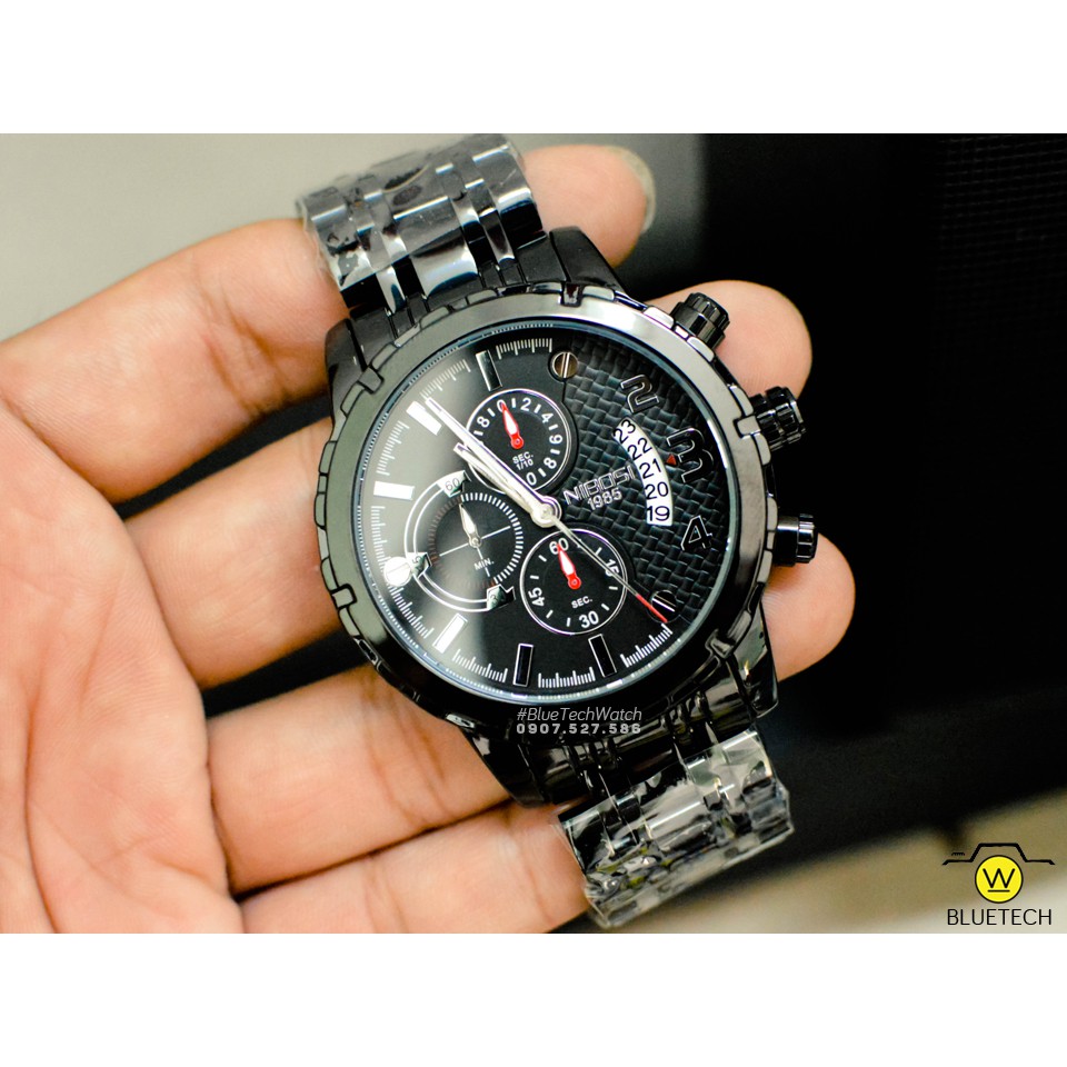 Đồng hồ Nam NIBOSI 2356 chạy 6 kim - FULL BOX