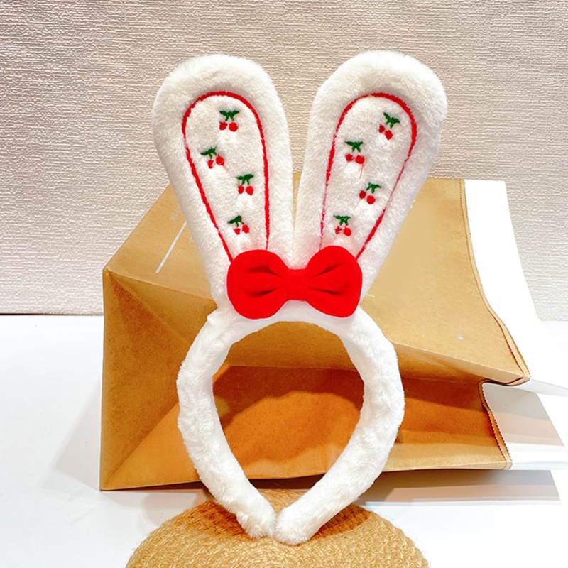 Băng Đô Tai Thỏ Phối Lông Giả Hóa Trang Halloween Cho Nữ