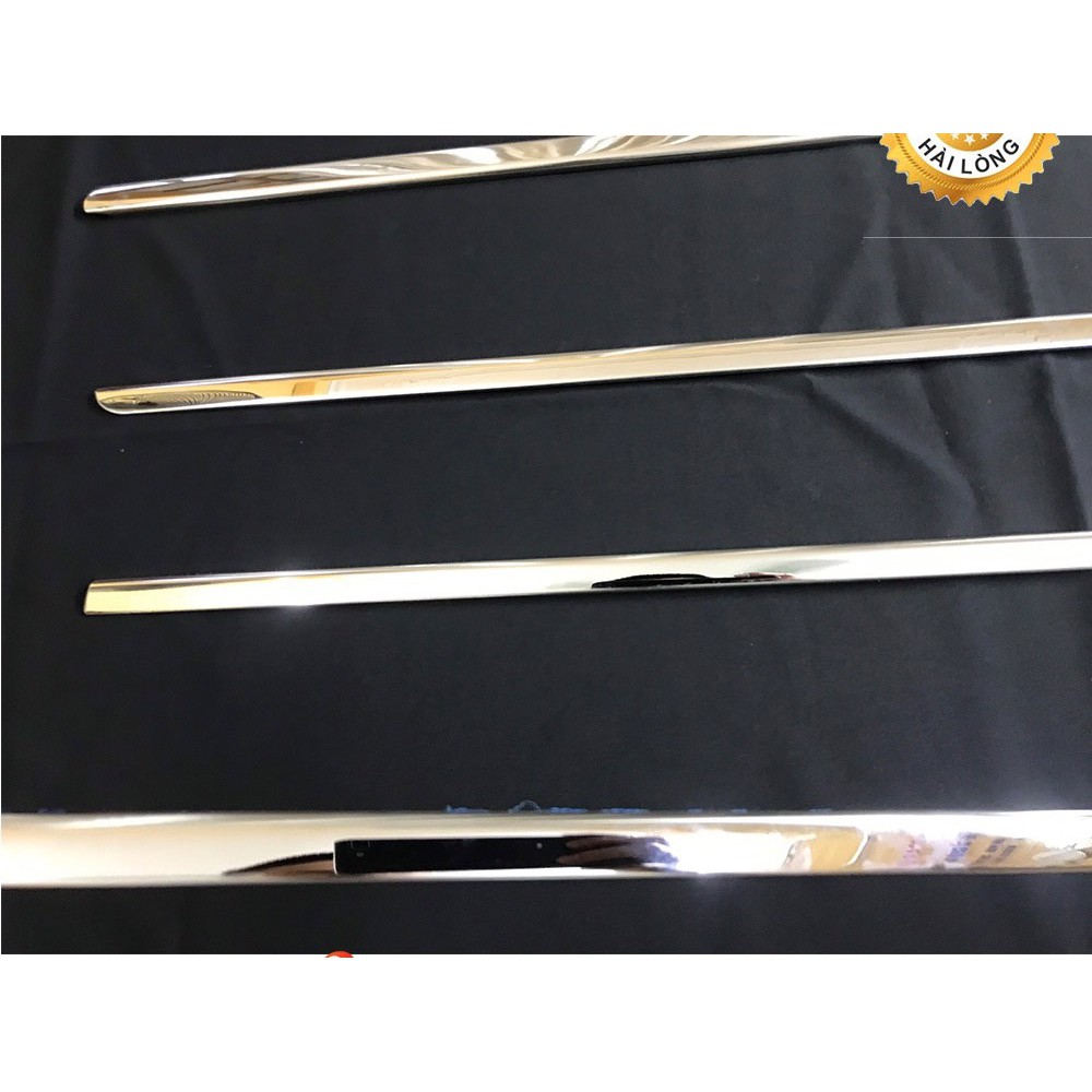 Nẹp chân kính Mitsubishi Attrage 2015-2021 inox  tặng kèm tuýp trợ dính
