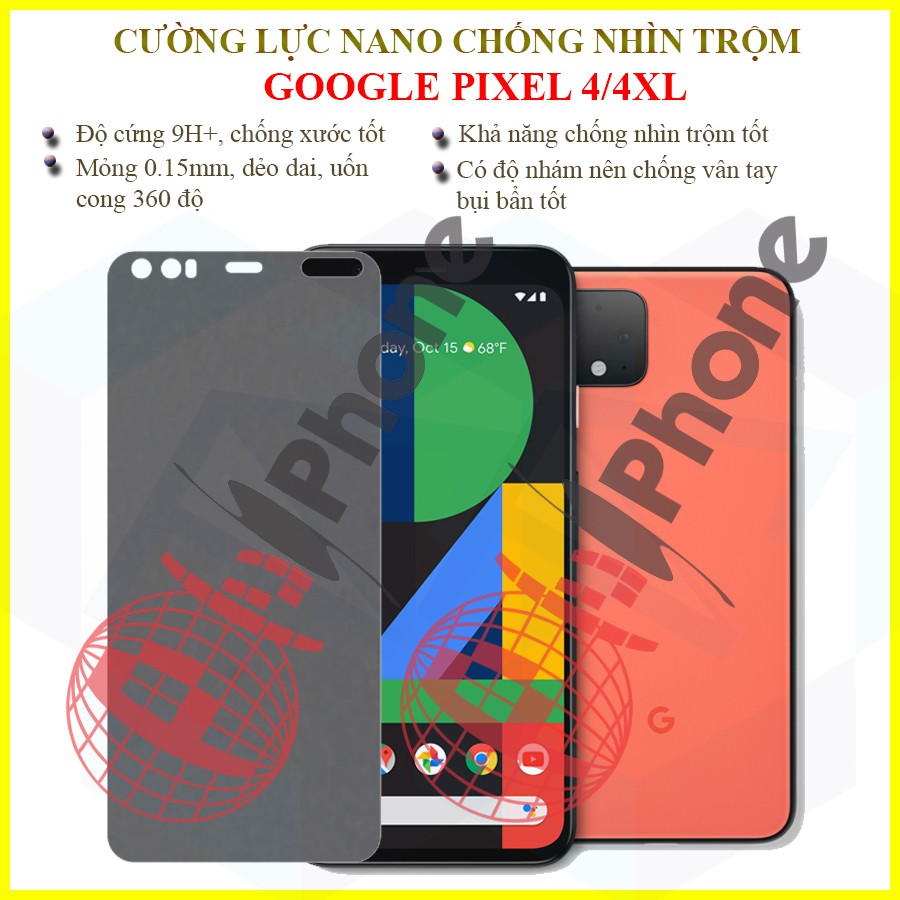 Dán chống nhìn trộm Google Pixel 4, Pixel 4 XL (Pixel 4XL) - Dán cường lực dẻo nano