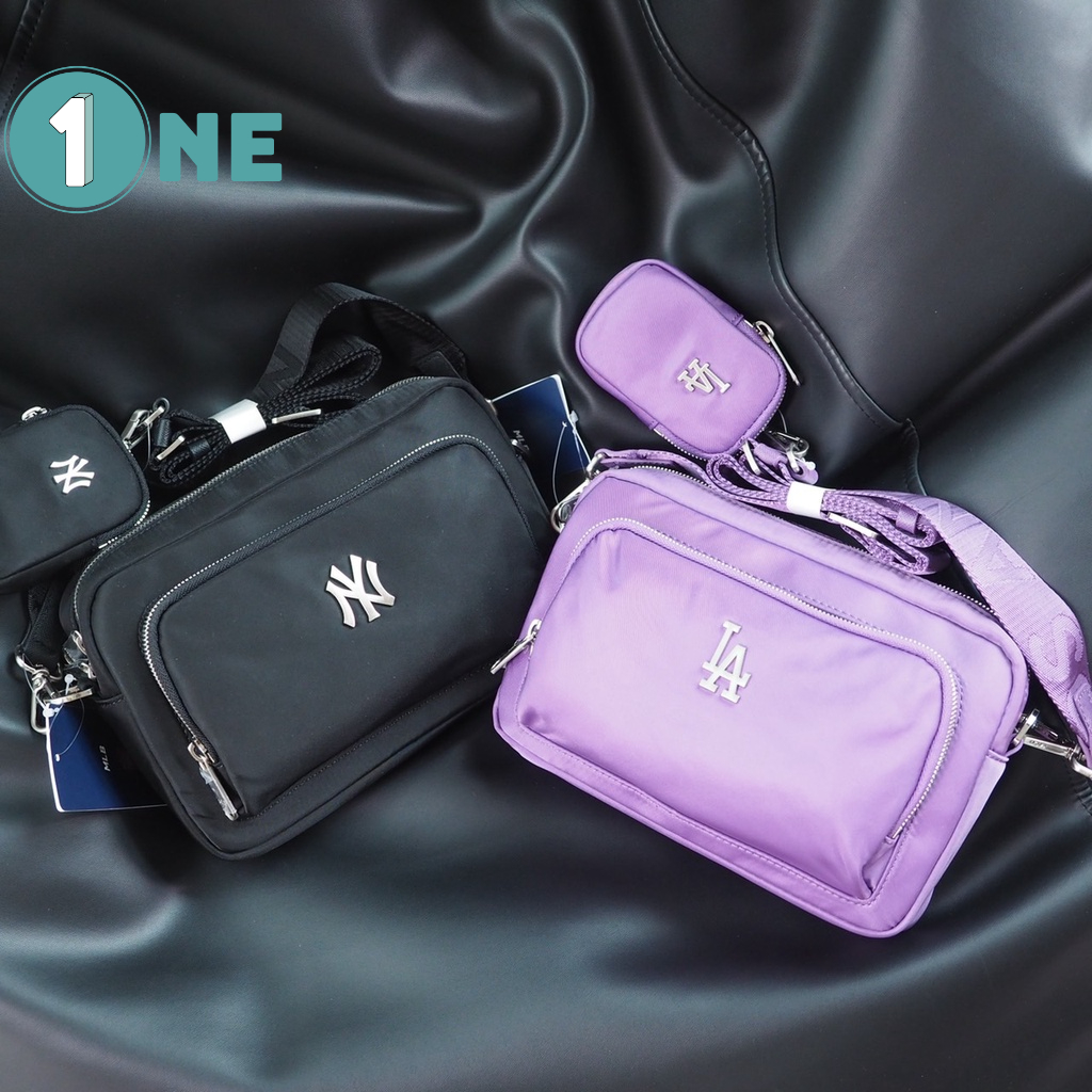 Túi Đeo Chéo MLB NY Nylon BKS Full Tag Mac