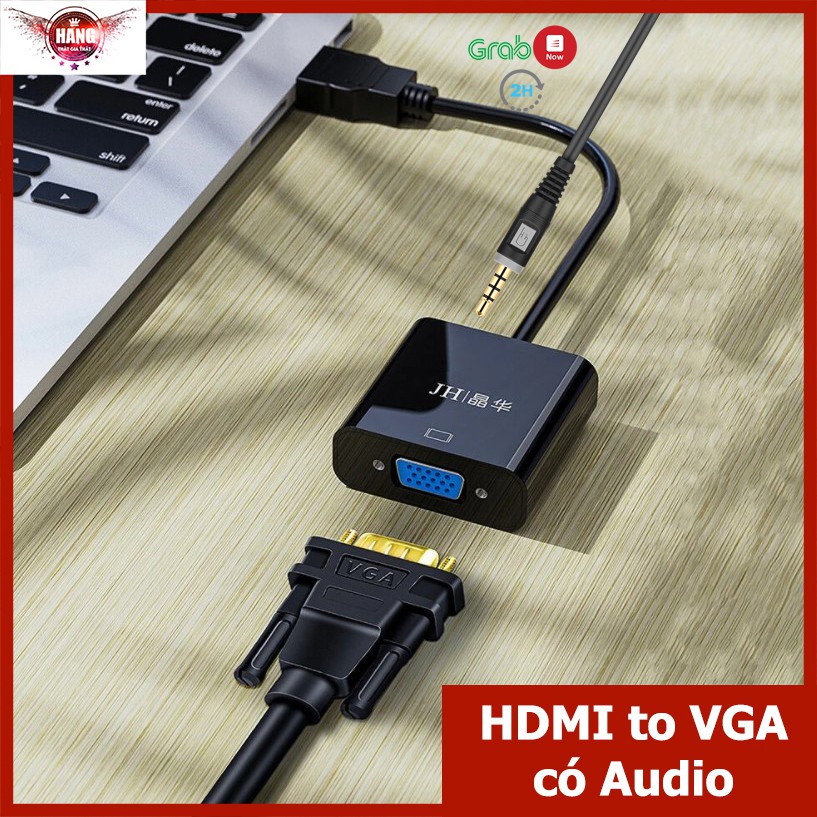 Cáp chuyển tín hiệu HDMI ra VGA có âm thanh 3.5mm - Jinghua Z142