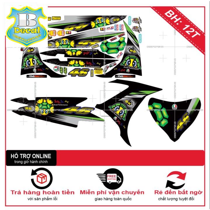 ( Quí khách vui lòng mang ra tiệm cho thợ dán ) Tem EX 2011 CON RÙA [Bi Decal]