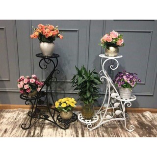 Sẵn hàng Kệ sắt để chậu hoa cây cảnh 3 tầng
