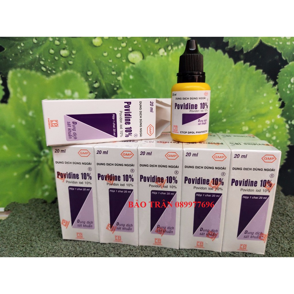 Thuốc sát trùng Povidine 20ml - Thuốc tím Povidine 20ml