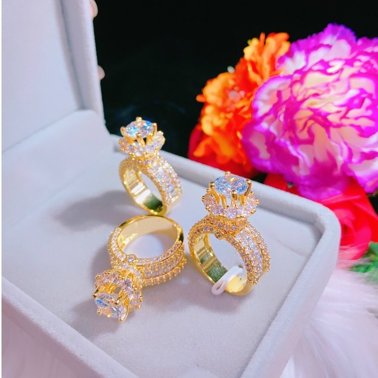 Nhẫn Nữ Đá Cao - Mẫu Đẹp - Độc - Lạ - Giống Thật 99% HN31050416 - Đeo Đi Tiệc Lên Hình Cực Sang