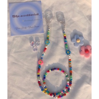 Dây đeo khẩu trang handmade xinh xắn hoa random màu ✨