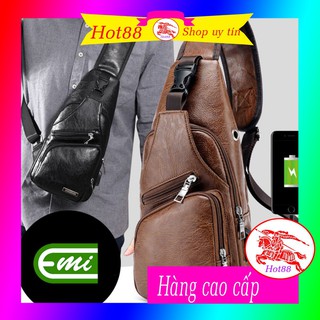 [HÀNG NHẬP ] Túi Đeo Chéo Bằng Da Cao Cấp EMI BE90