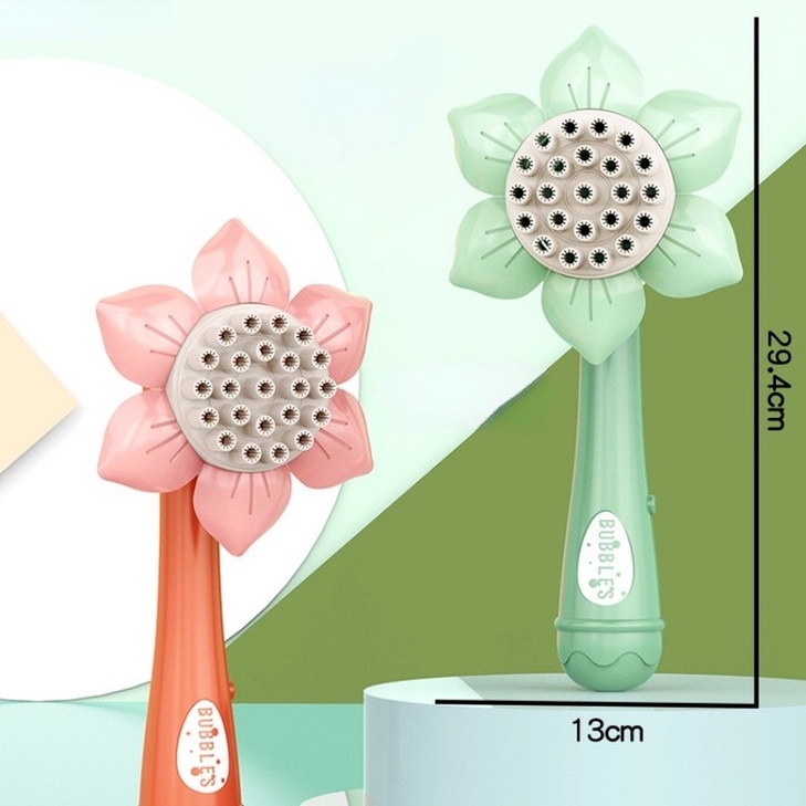 Súng bắn bong bóng xà phòng 23 nòng, hoa hướng dương Đồ chơi Máy bong bóng, Đồ chơi thổi bong bóng điện,đồ chơi trẻ em siêu HOT
