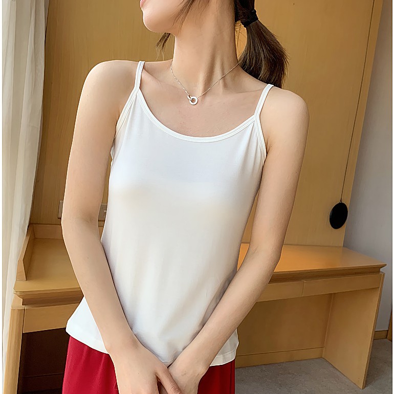 Áo Thun Ba Lỗ Màu Trơn Thời Trang Dành Cho Nữ