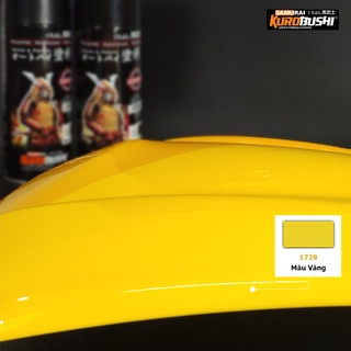 Sơn Samurai Màu Vàng 1728 dung tích 400ml chuyên sơn xe máy ô tô nhà cửa