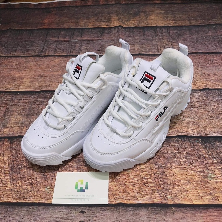 Giày Fila Disruptor 2 trắng/ trắng hồng