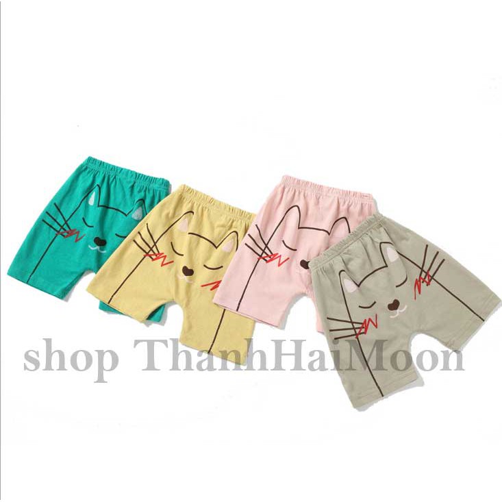 Freeship 99k toàn quốc_,Quần Lửng Mông Thú Đáng Yêu Mềm Mại cho Bé từ 6 tháng đến 3 tuổi