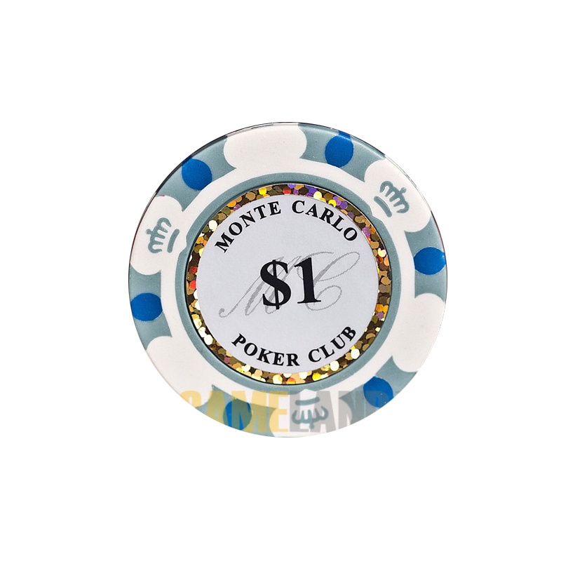 Chip Chơi Bài Chuyên Nghiệp 14g Làm Từ Đất Sét / Sắt/ Abs Cho Monte Carlo