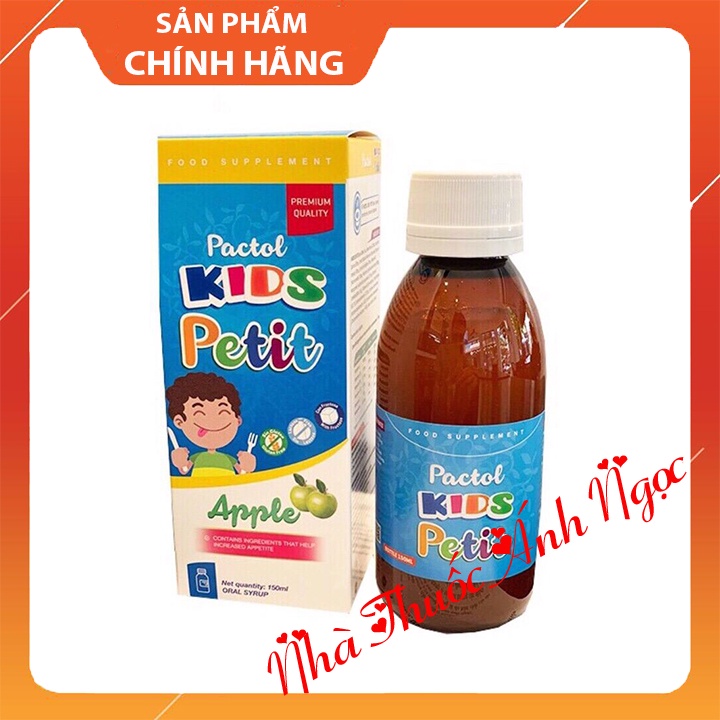 Siro Pactol Kids Petit 150ml: Giúp trẻ ăn ngon, tăng cường miễn dịch, NHẬP KHẨU CHÍNH HÃNG CHÂU ÂU