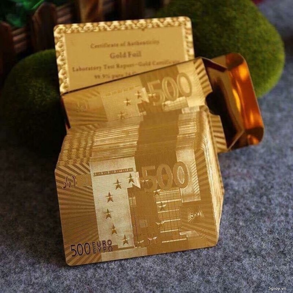 Bộ Bài Mạ Vàng 24k