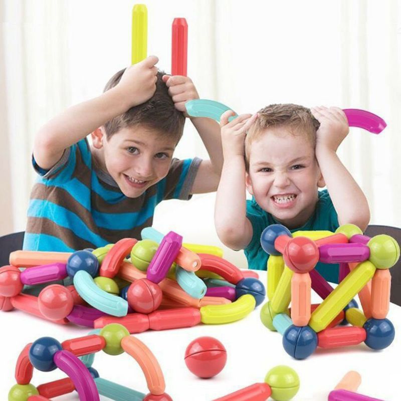 Bộ xếp hình nam châm 64 chi tiết hàng chuẩn size loại A